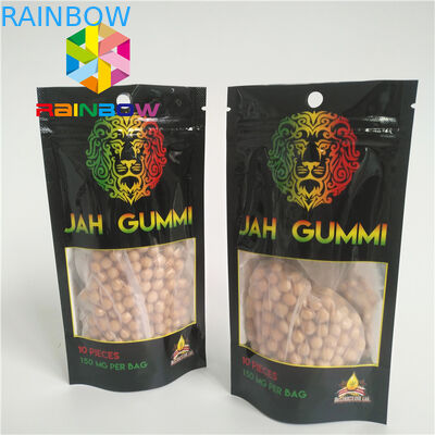 Printed Foil Laminated Mylar k Stand Up Pouches Mmj Weed Cannabis Packaging