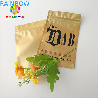 Gold Royal Kratom Bali Foil k Packing Bags , Stand Up Pouch Bags For Spices Powder