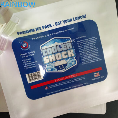 Shock Ice Spout Pouch Packaging Bag Aluminum Foil Cooler Customized For Frozen Food