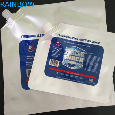 Shock Ice Spout Pouch Packaging Bag Aluminum Foil Cooler Customized For Frozen Food