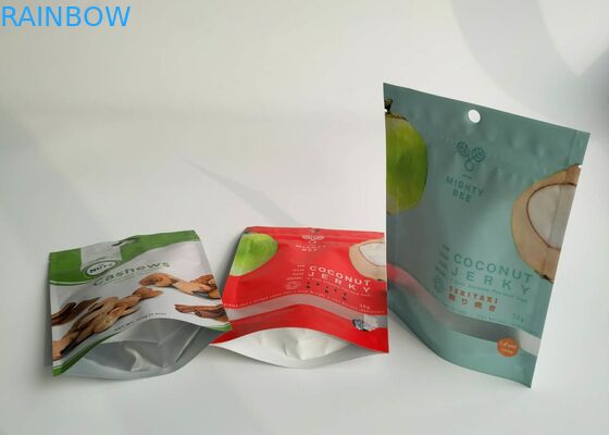 Resealable Snack Bag Packaging Coconut Powder Pack Custom Printing With Clearly Window