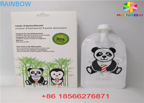FDA/SGS Spout Bags Packaging Aluminum Foil Stand Up Bags For Liquid Food / Beverage