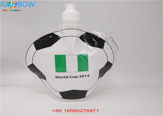 Reusable Liquid Spout Bags , Stand Up Pouches With Cap Doypack Foil Juice Spout