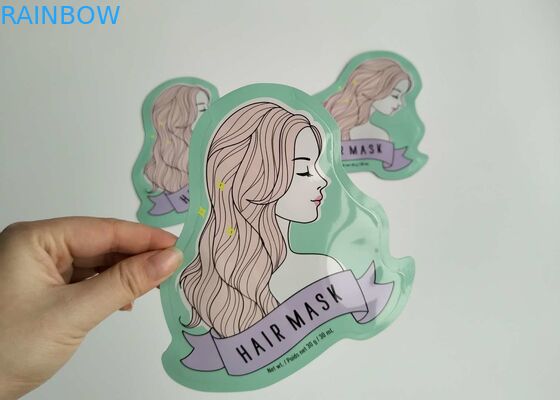 Special Shape Aluminum Foil Side Gusset Plastic Cosmetic Bags Facial Sheet Mask Packaging