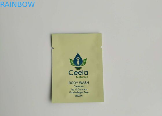 Flat Plastic Cosmetic Organizer Bag Aluminum Foil Body Cream Packaging Wash Powder Pouch