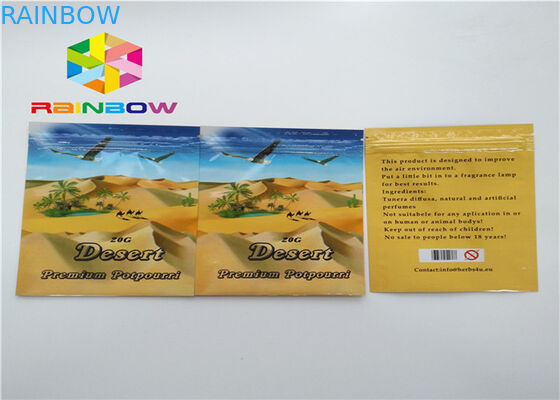 Small k Packing Bags , Aluminium Foil Pouch For Herbal Incense Energy Pills