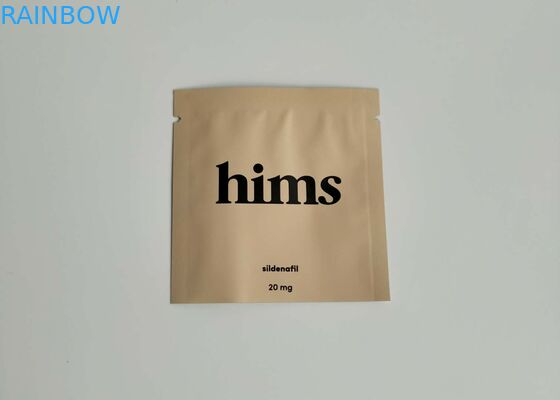 Vitamin Capsule Custom Printed Stand Up Pouches , Heat Seal Packaging Bags Any Size