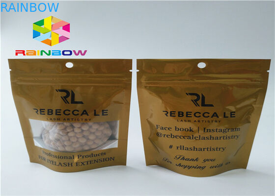 CMYK Printing Heat Seal Packaging Bags , Smell Proof Stand Up Zipper Pouch Bags