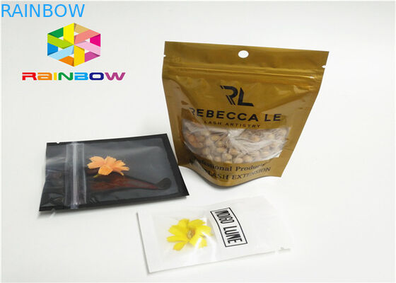 Glossy / Matte Effect Plastic Pouches Packaging Three Side Seal For Herbal Incense