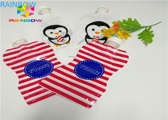 Aluminum Foil Stand Up Spout Pouch Packaging Customized Printing 120ml Plastic