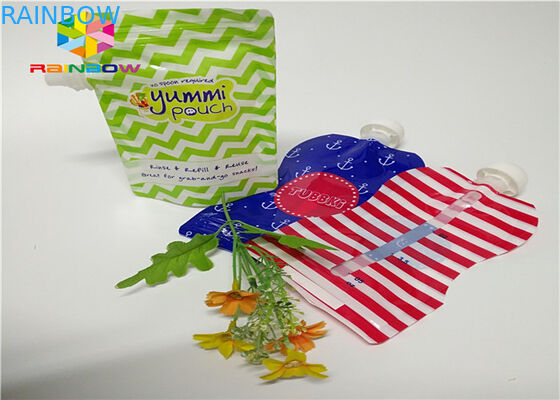 Aluminum Foil Stand Up Spout Pouch Packaging Customized Printing 120ml Plastic