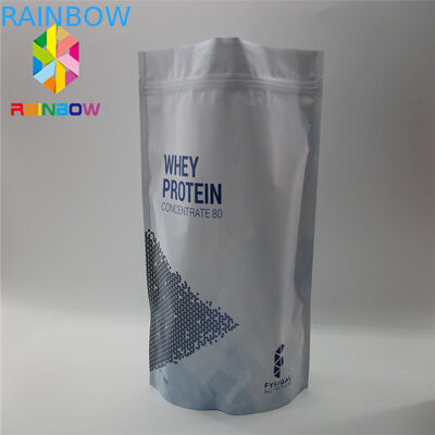 Zipper Reclosable Plastic Pouches Packaging Double Sided Matte Gold Flat Food Safe Bags