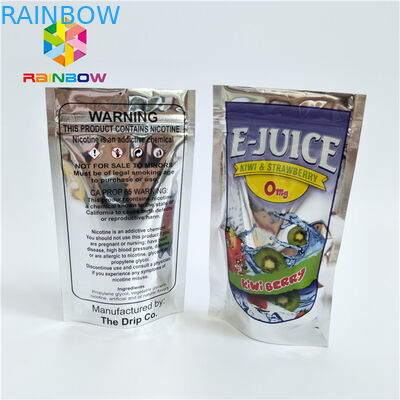 Custom Print Plastic Pouches Packaging Aluminum Foil Fruit Juice Drinking Pouch