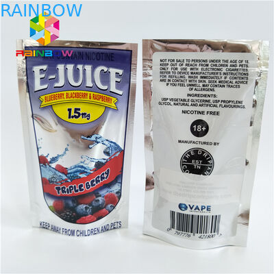 Custom Print Plastic Pouches Packaging Aluminum Foil Fruit Juice Drinking Pouch