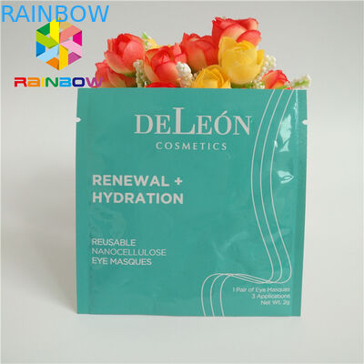 Three Side Sealed Printed k Bags Laminated Aluminum Foil Facial Eye Mask