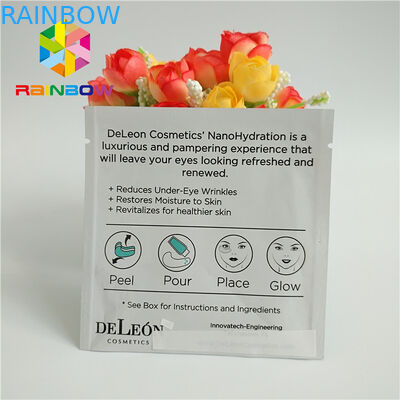 Three Side Sealed Printed k Bags Laminated Aluminum Foil Facial Eye Mask