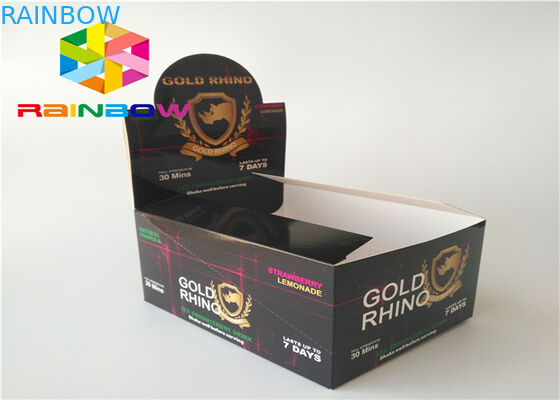 Customize Logo Paper Box Packaging Glossy Foil Cosmetic Paper Packing Recycled Material