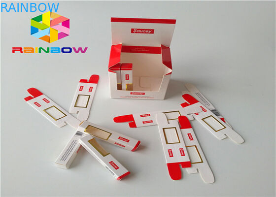 Customize Logo Paper Box Packaging Glossy Foil Cosmetic Paper Packing Recycled Material