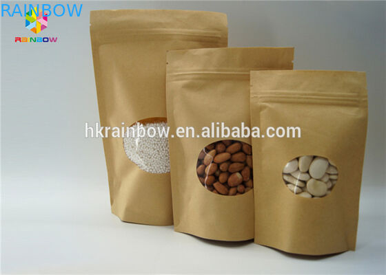 Small Aluminum Foil Zip Lock Paper Bag Packaging Pouch Doypack Matte Effect For Food