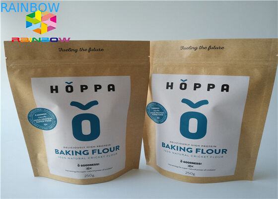 Small Aluminum Foil Zip Lock Paper Bag Packaging Pouch Doypack Matte Effect For Food