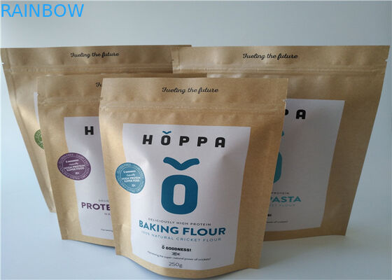 Small Aluminum Foil Zip Lock Paper Bag Packaging Pouch Doypack Matte Effect For Food