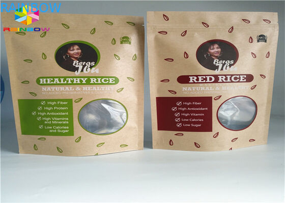 Kraft Paper Customized Paper Bags Aluminium Foil Mylar k Moisture Barrier