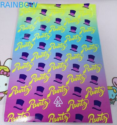 Hologram Printing Herbal Incense Packaging , Cookies Stand Up Plastic Pouch For Big Als Exotic