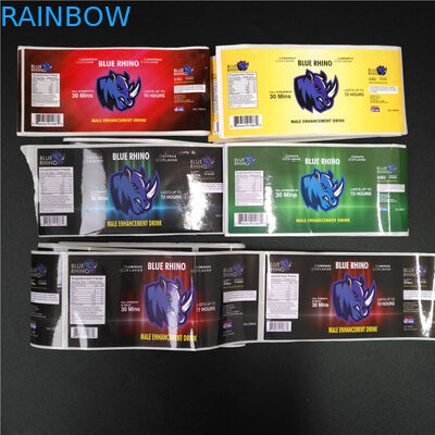 PVC Transparent Shrink Sleeve Labels Barcode Metallic Holographic For Box / Pill Bottle