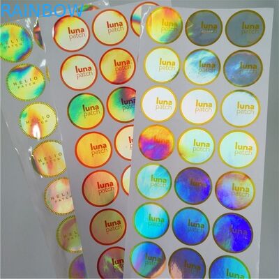 PVC Transparent Shrink Sleeve Labels Barcode Metallic Holographic For Box / Pill Bottle