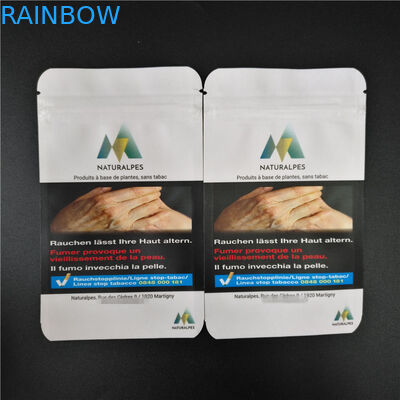 THC CBD Gummies Herbal Incense Packaging Biodegradable White Kraft Bags Food Pouches