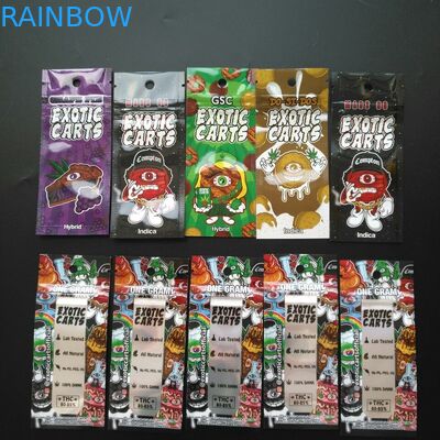 Childproof Herbal Incense Packaging Digital Hologram Printing Stand Up Plastic Pouch