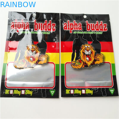 Childproof Herbal Incense Packaging Digital Hologram Printing Stand Up Plastic Pouch