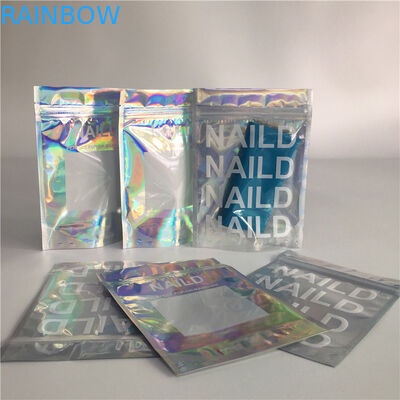 BPA Free Gravure Printing Stand Up Aluminum Foil Pouch Packaging Facial Mask Holographic Laser Bag