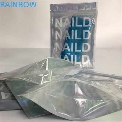 BPA Free Gravure Printing Stand Up Aluminum Foil Pouch Packaging Facial Mask Holographic Laser Bag