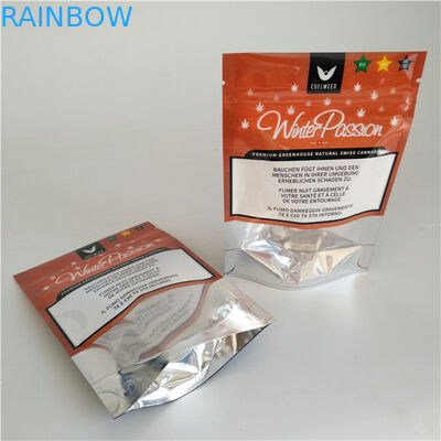 Resealable Matte Stand Up Reusable k Bags Herbal Incense Pouches Customized Size