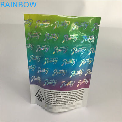Stand Up Runtz Herbal Incense Packaging Childrenpoof Pouches With Logo Printing