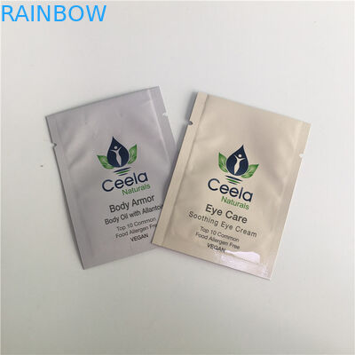 Biodegradable Small Cosmetic Packaging Bag Facial Hair Mask Body Oil Cream Sachet Pouch