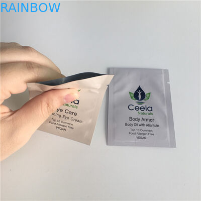 Biodegradable Small Cosmetic Packaging Bag Facial Hair Mask Body Oil Cream Sachet Pouch
