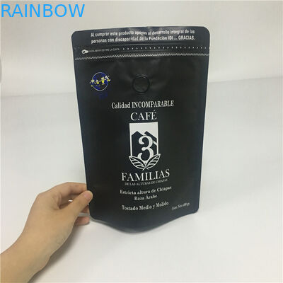 Food Grade Plastic Pouches Packaging Matt Surface Coffee Bag k FDA Marked