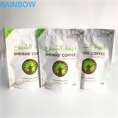 Food Grade Plastic Pouches Packaging Matt Surface Coffee Bag k FDA Marked