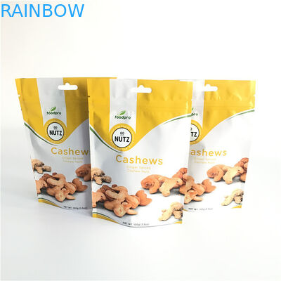 Custom Printing Plastic Pouches Packaging Stand Up Zipper Bag With One Way Degassing Valve