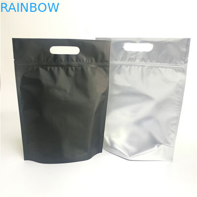 Aluminum Foil Stand Up Pouch Bag Zipper Top For Bracelet / Pearlescent Pigment