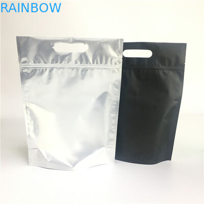 Aluminum Foil Stand Up Pouch Bag Zipper Top For Bracelet / Pearlescent Pigment