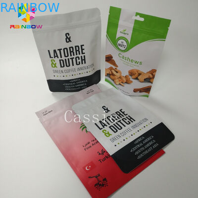 Digital Printing Snack Bag Packaging Resealable Aluminum Foil Stand Up Pouches