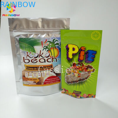 Resealable Plastic Glossy Finished Stand Up Pouch Snack Bag Food Packaging Durable
