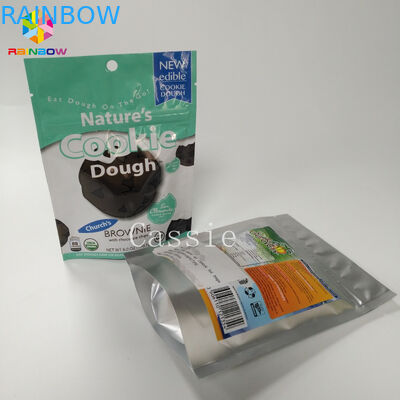 Resealable Plastic Glossy Finished Stand Up Pouch Snack Bag Food Packaging Durable