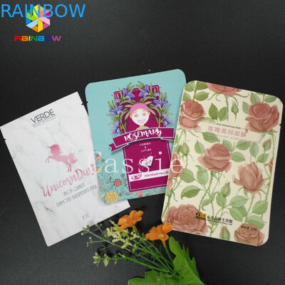 Laminate PE PET Aluminum Foil Pouch Packaging Facial Mask Plastic Bags With CMYK Gravure