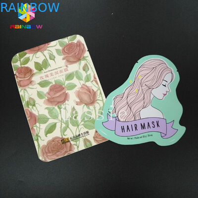 Laminate PE PET Aluminum Foil Pouch Packaging Facial Mask Plastic Bags With CMYK Gravure