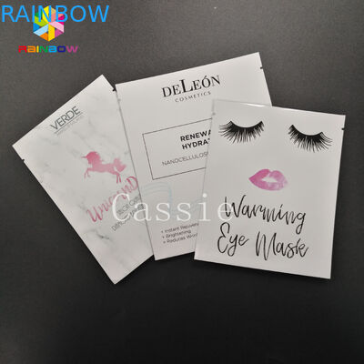 Custom Grip Seal Bags Cosmetic Aluminum Foil Vacuum Laminated Facial Mask Packaging