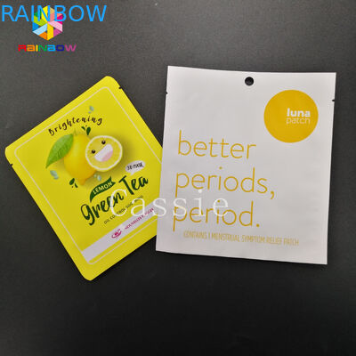 SGS/FDA Stand Up Pouch Packaging Facial Beauty Sheet Mask Pack Cosmetics Three Sides Seal